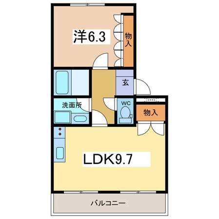 フレーブⅠの物件間取画像